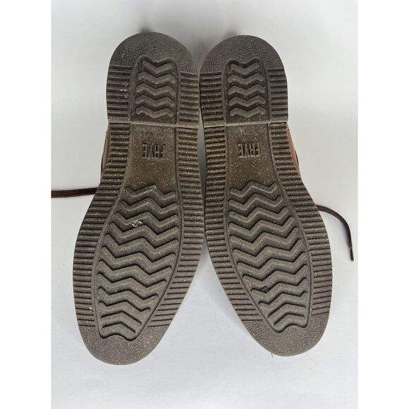 Frye Dark Brown Leather Lace Up Desert Chukka Boots Men Sz 10M US/43EU - Picture 6 of 13